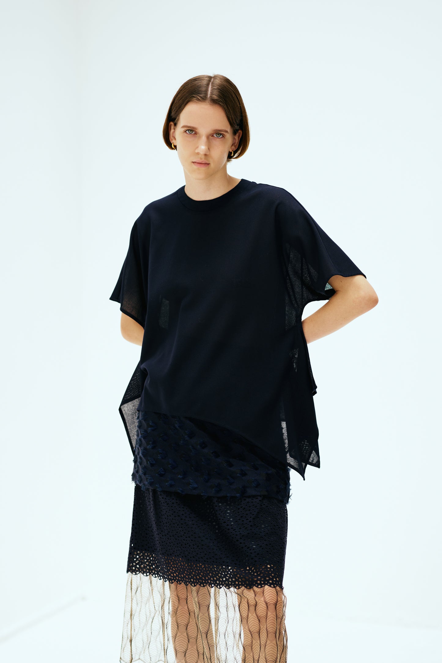 #013 Side Drape Blouse