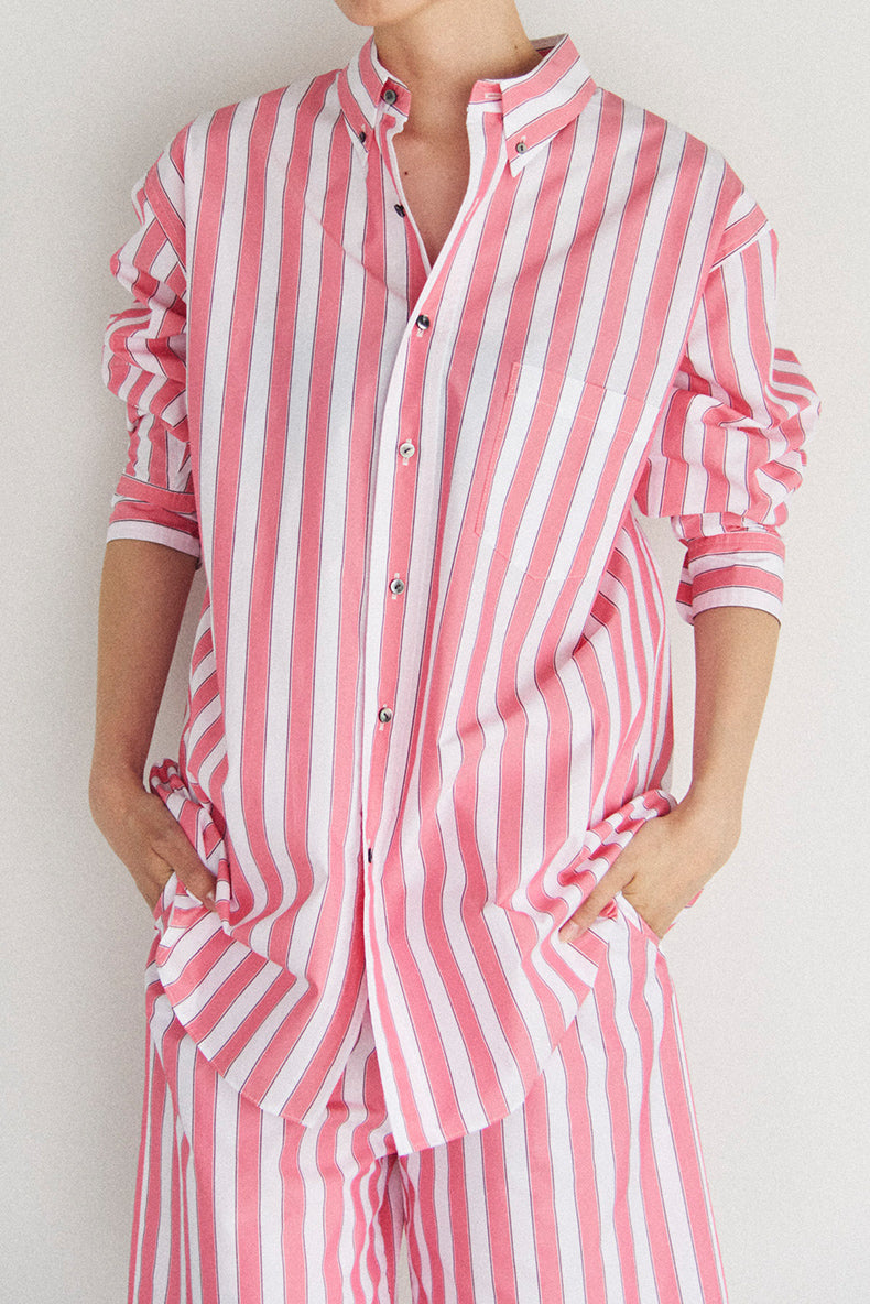 #020-1 stripe short pants