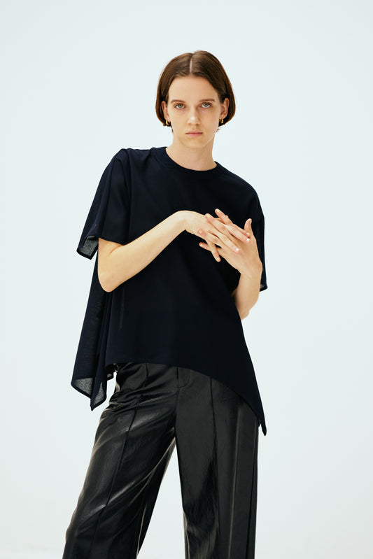 #013 Side Drape Blouse