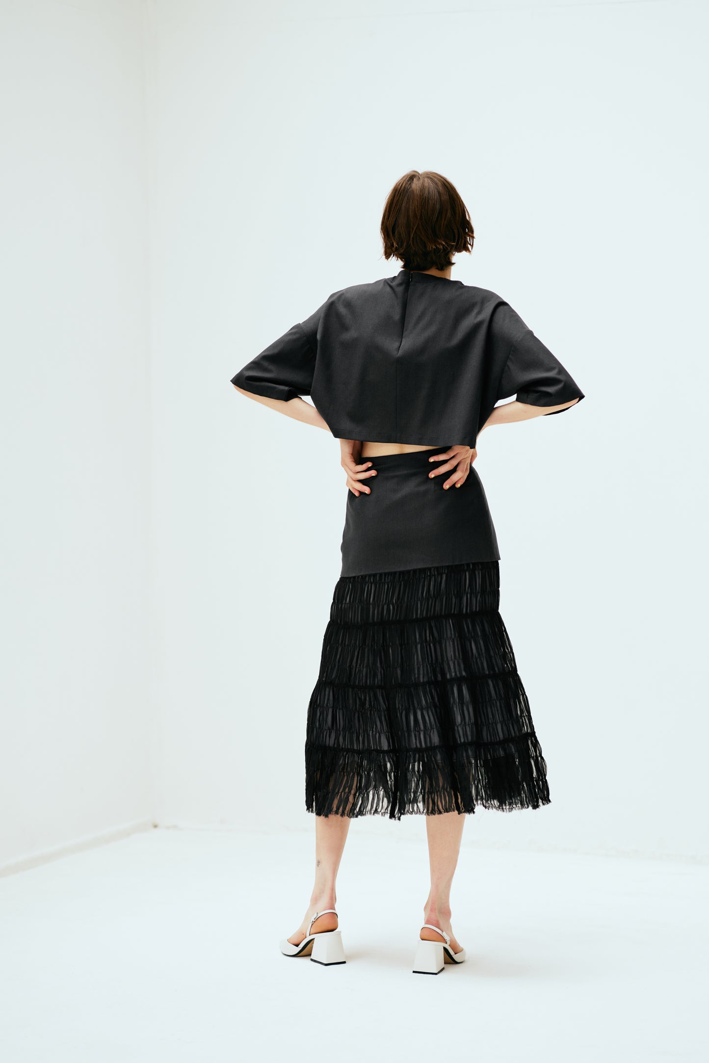 #004 Layered Flare Skirt