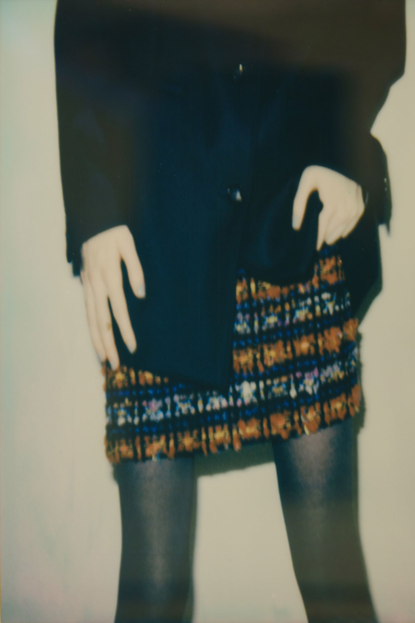 #023-1 tweed mini skirt