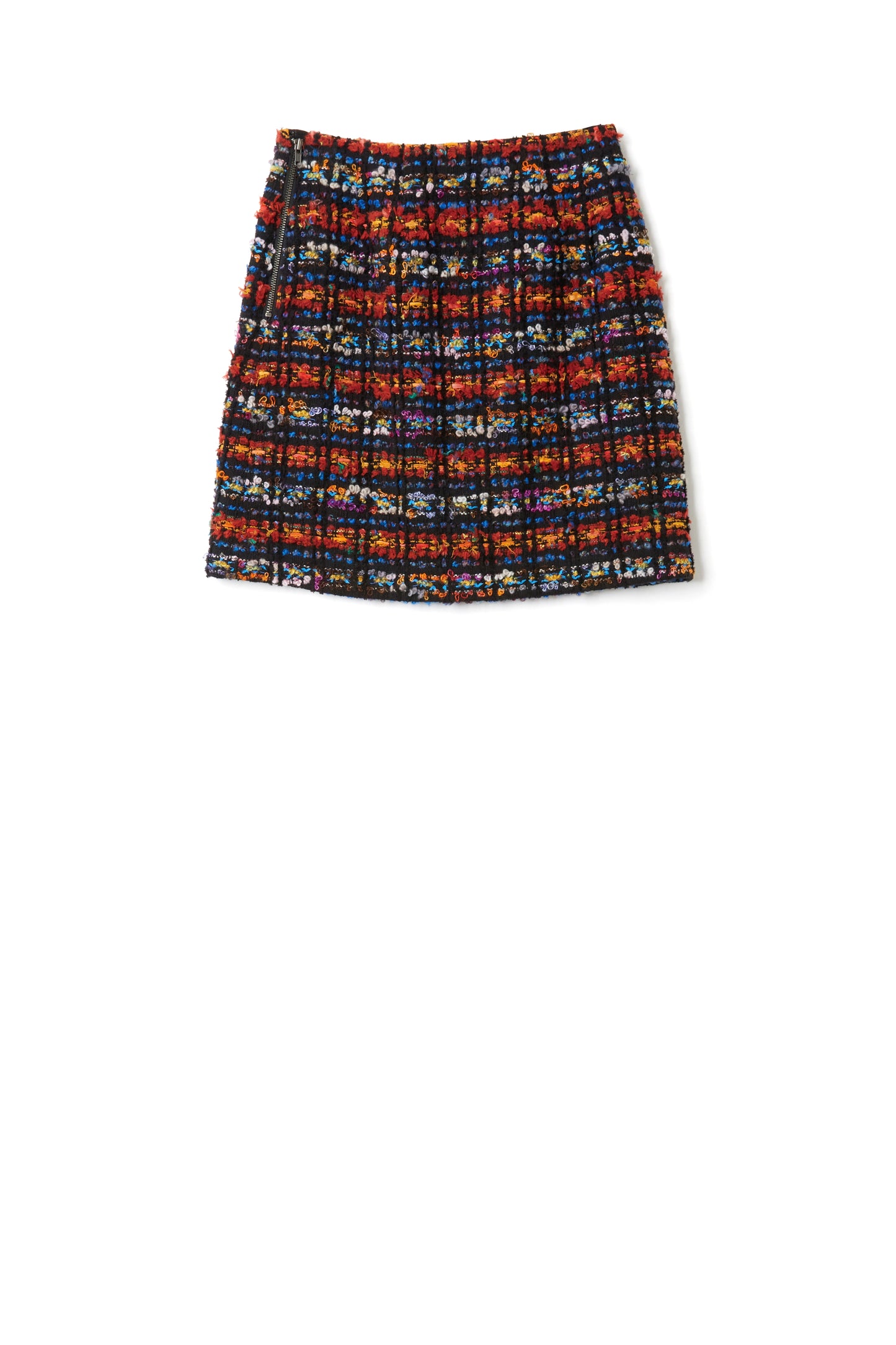 #023-1 tweed mini skirt